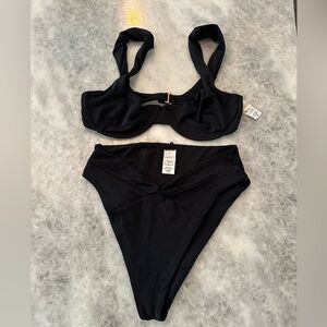 L Space Bikini, Size L, Black